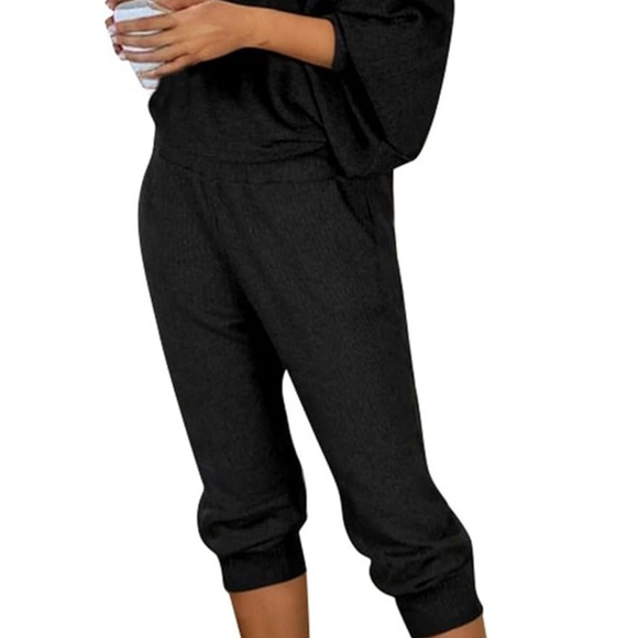 Black Women's Track Pants & Top Set…NWOT Size XL - Picture 2 of 4